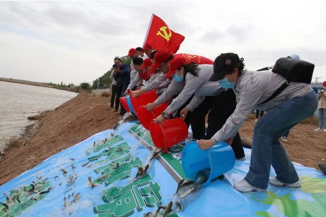 “水務(wù)藍(lán)”守護(hù)“生態(tài)綠”丨50萬(wàn)魚苗放流金沙灣